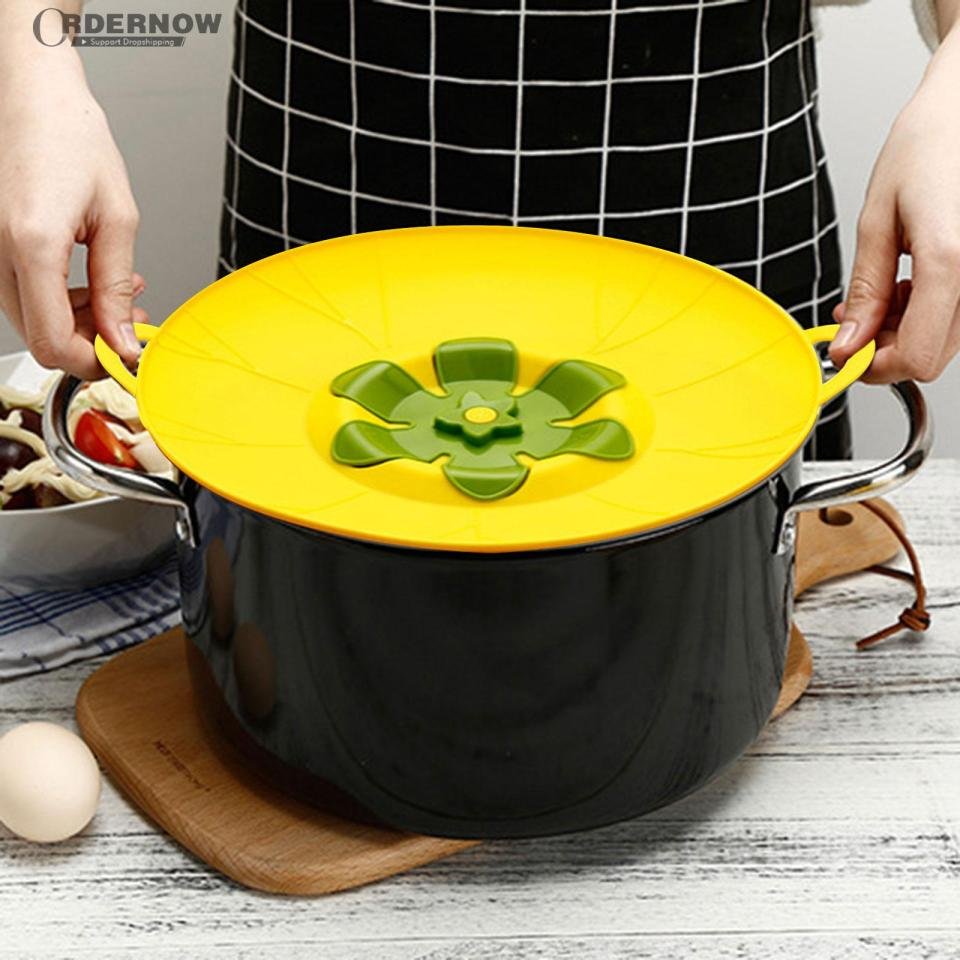 Universal Silicone Lid Spill Stopper Cover For Pot Pan Boil Over Splatter  Guard Kitchen Accessories, Multipurpose Cooking Tool - Temu